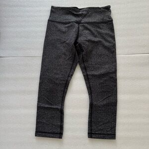 Lululemon Athletica Gray Leggings with Wide Waistband